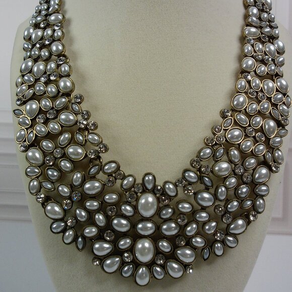 Baublebar Crystal and Pearl Statement Necklace - Picture 3 of 8